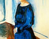 爱德华蒙克 - Woman in Blue, Frau Barth